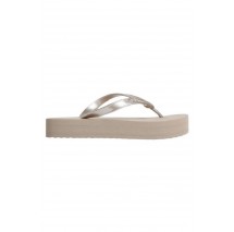 CALVIN KLEIN FLATFORM FLIP FLOP MET TPU ΠΑΝΤΟΦΛΑ ΓΥΝΑΙΚΕΙΑ TAUPE
