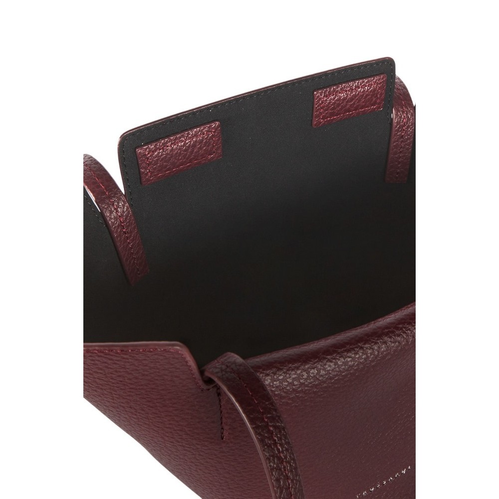 ΤΣΑΝΤΑ ONYX SHOPPING SM GRAIN ΓΥΝΑΙΚΕΙΑ TRUSSARDI BORDEAUX