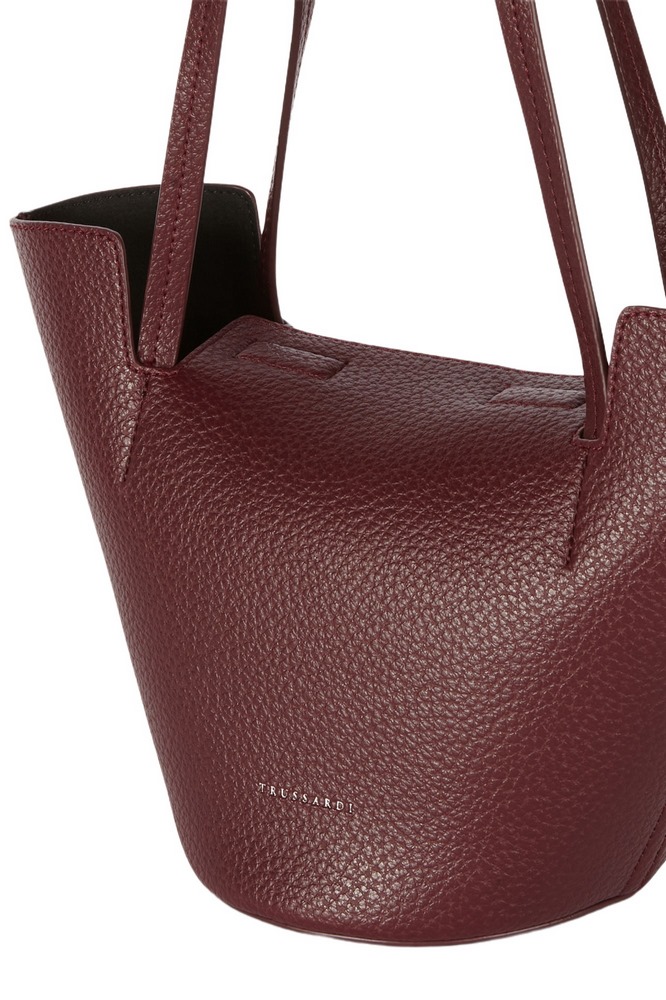 ΤΣΑΝΤΑ ONYX SHOPPING SM GRAIN ΓΥΝΑΙΚΕΙΑ TRUSSARDI BORDEAUX