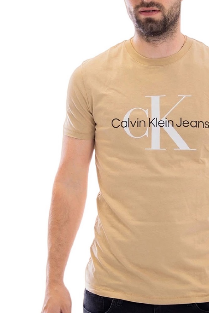 CALVIN KLEIN JEANS SEASONAL MONOGRAM TEE T-SHIRT ΑΝΔΡΙΚΟ TRAVERTINE