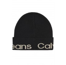 CALVIN KLEIN JEANS LOGO BEANIE ΣΚΟΥΦΟΣ ΓΥΝΑΙΚΕΙΟΣ BLACK