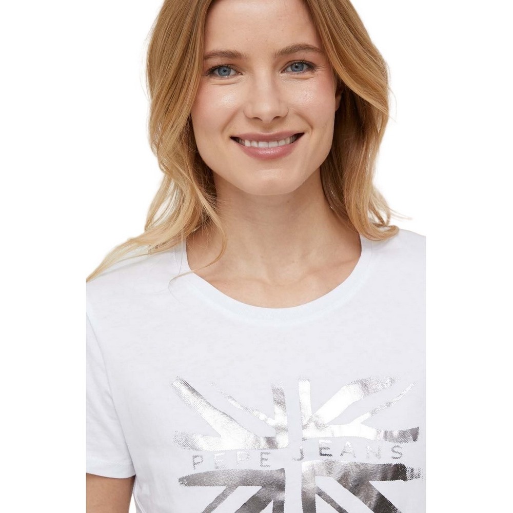 LALI JEANS T-SHIRT PEPE ΥΝΑΙΚΕΙΟ WHITE