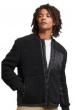 ΜΠΟΥΦΑΝ D3 VINTAGE SHERPA ZIP THRU ΑΝΔΡΙΚΟ SUPERDRY BLACK