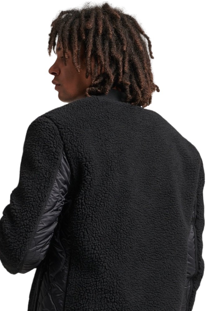 ΜΠΟΥΦΑΝ D3 VINTAGE SHERPA ZIP THRU ΑΝΔΡΙΚΟ SUPERDRY BLACK
