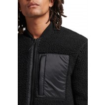 ΜΠΟΥΦΑΝ D3 VINTAGE SHERPA ZIP THRU ΑΝΔΡΙΚΟ SUPERDRY BLACK