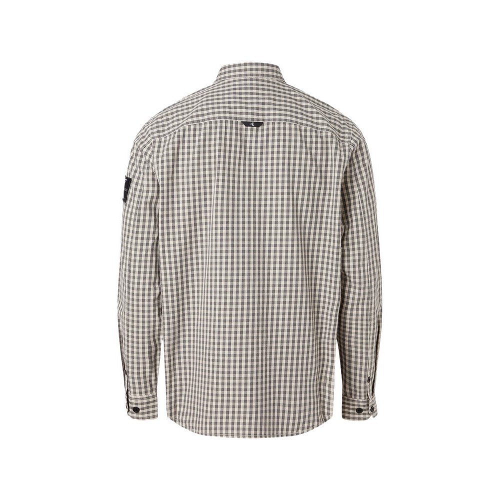 CALVIN KLEIN JEANS CHECK SHIRT ΠΟΥΚΑΜΙΣΟ ΑΝΔΡΙΚΟ BLACK/WHITE
