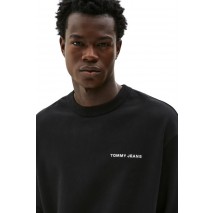 TOMMY JEANS  RLX VARSITY CREST CREW EXT ΦΟΥΤΕΡ ΑΝΔΡΙΚΟ BLACK