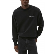 TOMMY JEANS  RLX VARSITY CREST CREW EXT ΦΟΥΤΕΡ ΑΝΔΡΙΚΟ BLACK