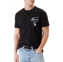 TOMMY JEANS REG CITY SIGN EXT T-SHIRT ΜΠΛΟΥΖΑ ΑΝΔΡΙΚΗ BLACK