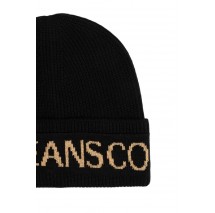 VERSACE JEANS COUTURE BIG BEANIE CIRCONFERENZA ΣΚΟΥΦΟΣ ΓΥΝΑΙΚΕΙΟΣ BLACK