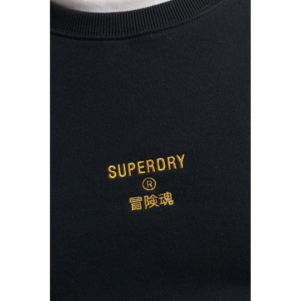 ΜΠΛΟΥΖΑ ΦΟΥΤΕΡ D2 CODE CL CREW ΑΝΔΡΙΚΗ SUPERDRY BLACK
