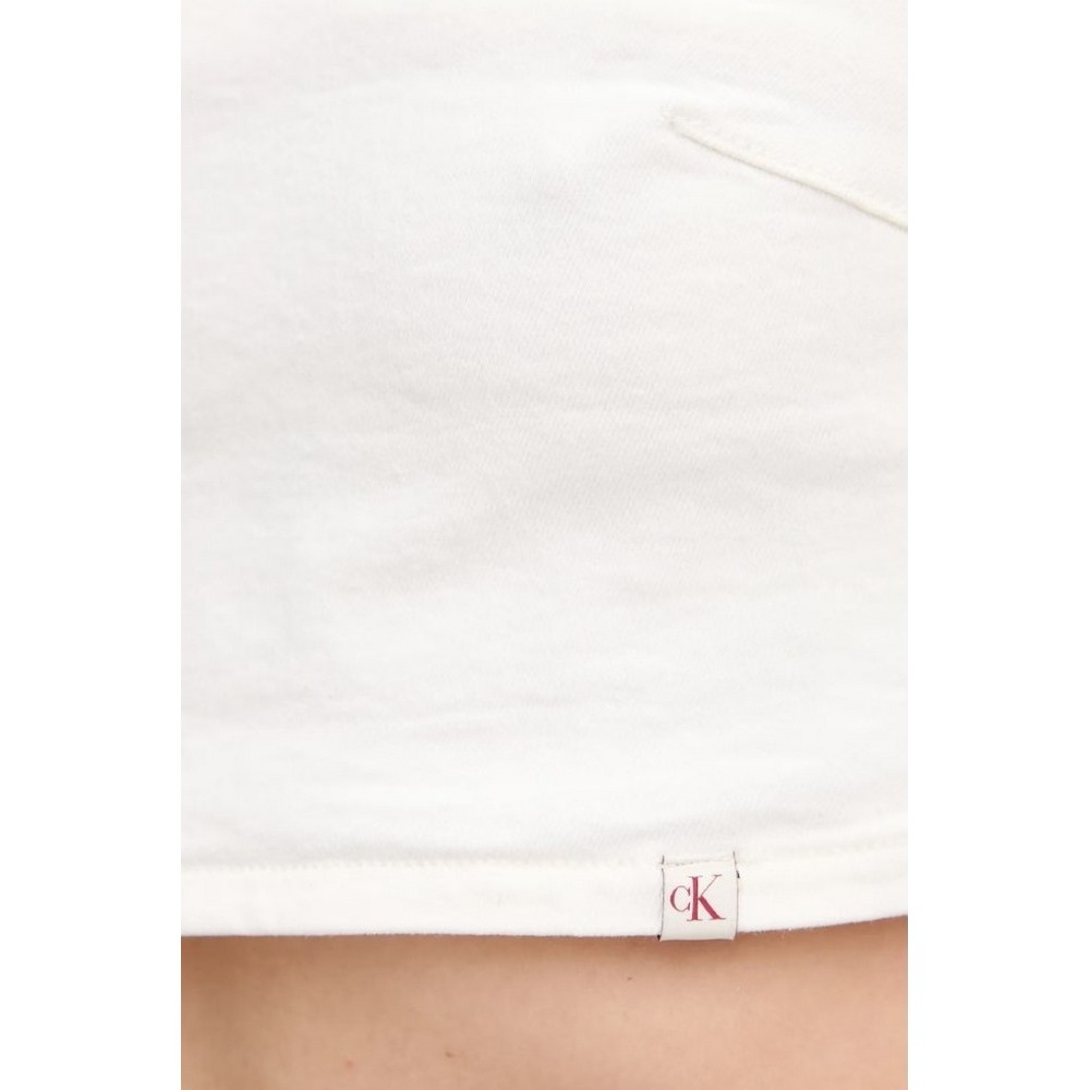 CALVIN KLEIN JEANS DENIM BRALETTE ΤΟΠ ΓΥΝΑΙΚΕΙΟ WHITE