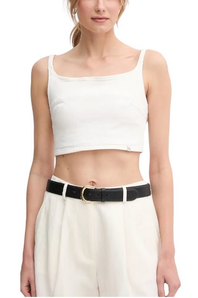 CALVIN KLEIN JEANS DENIM BRALETTE ΤΟΠ ΓΥΝΑΙΚΕΙΟ WHITE