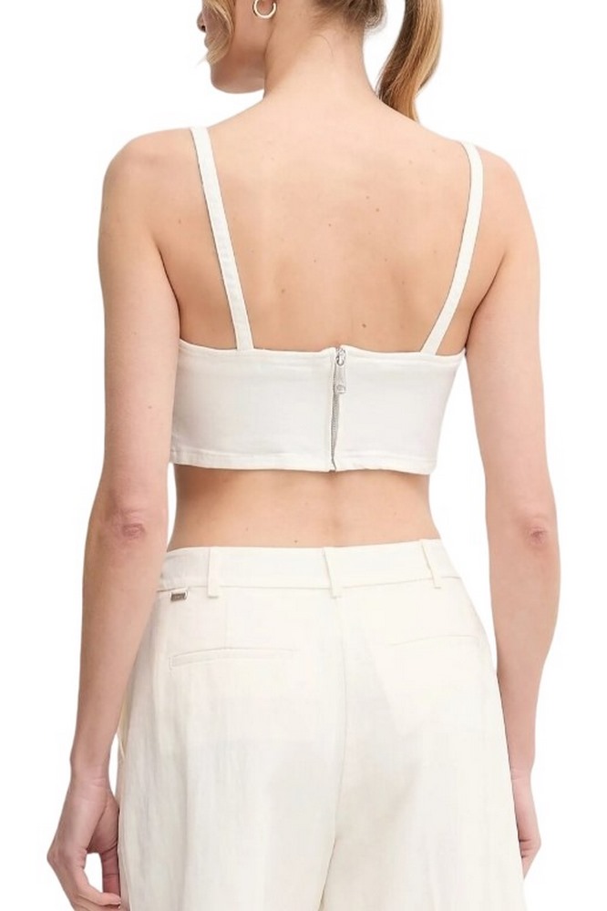 CALVIN KLEIN JEANS DENIM BRALETTE ΤΟΠ ΓΥΝΑΙΚΕΙΟ WHITE