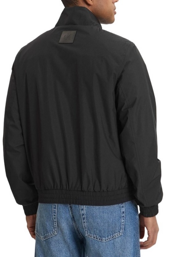 CALVIN KLEIN JEANS RIPSTOP PADDED HARRINGTON ΜΠΟΥΦΑΝ ΑΝΔΡΙΚΟ BLACK