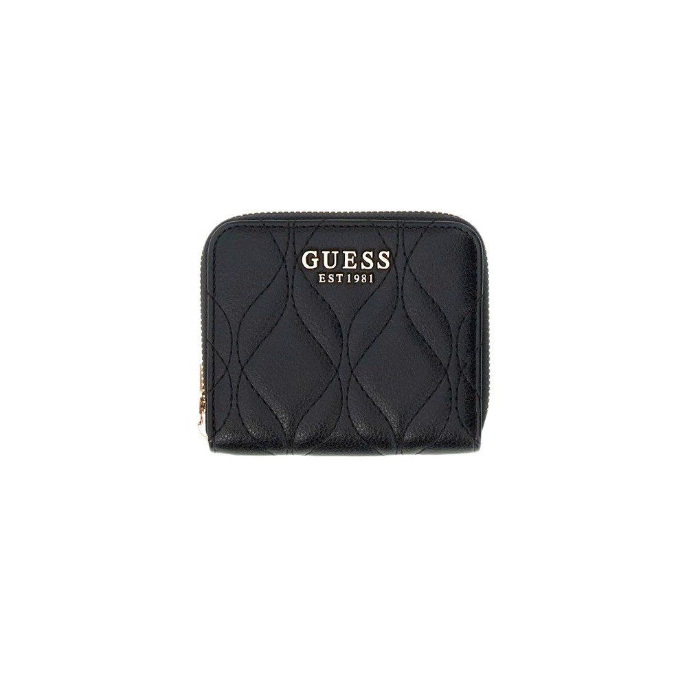 GUESS MAXINE SLG SMALL ZIP AROUND ΠΟΡΤΟΦΟΛΙ ΓΥΝΑΙΚΕΙΟ BLACK