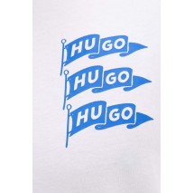 HUGO BOSS JERSEY NALIEN T-SHIRT ΜΠΛΟΥΖΑ ΑΝΔΡΙΚΗ WHITE