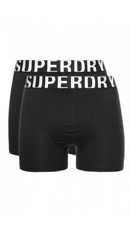 SUPERDRY BOXER DUAL LOGO DOUBLE PACK ΕΣΩΡΟΥΧΟ ΑΝΔΡΙΚΟ BLACK