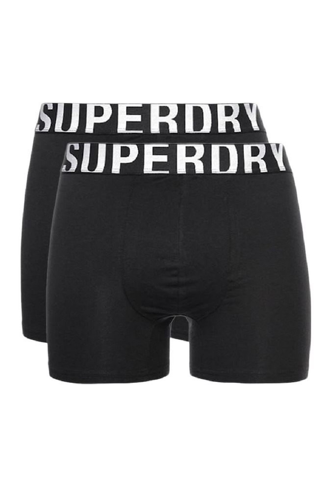 SUPERDRY BOXER DUAL LOGO DOUBLE PACK ΕΣΩΡΟΥΧΟ ΑΝΔΡΙΚΟ BLACK