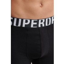 SUPERDRY BOXER DUAL LOGO DOUBLE PACK ΕΣΩΡΟΥΧΟ ΑΝΔΡΙΚΟ BLACK