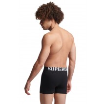 SUPERDRY BOXER DUAL LOGO DOUBLE PACK ΕΣΩΡΟΥΧΟ ΑΝΔΡΙΚΟ BLACK