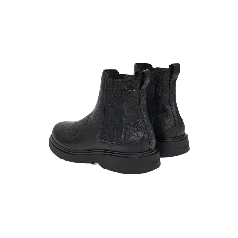 CLAVIN KLEIN COMBAT ESS CHELSEA BOOT LTH ΠΑΠΟΥΤΣΙ ΑΝΔΡΙΚΟ BLACK