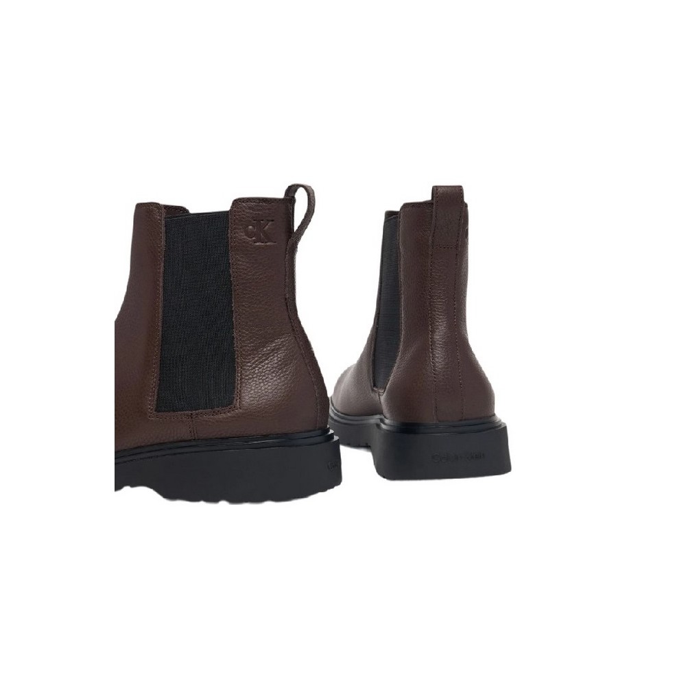 CLAVIN KLEIN COMBAT ESS CHELSEA BOOT LTH ΠΑΠΟΥΤΣΙ ΑΝΔΡΙΚΟ BROWN