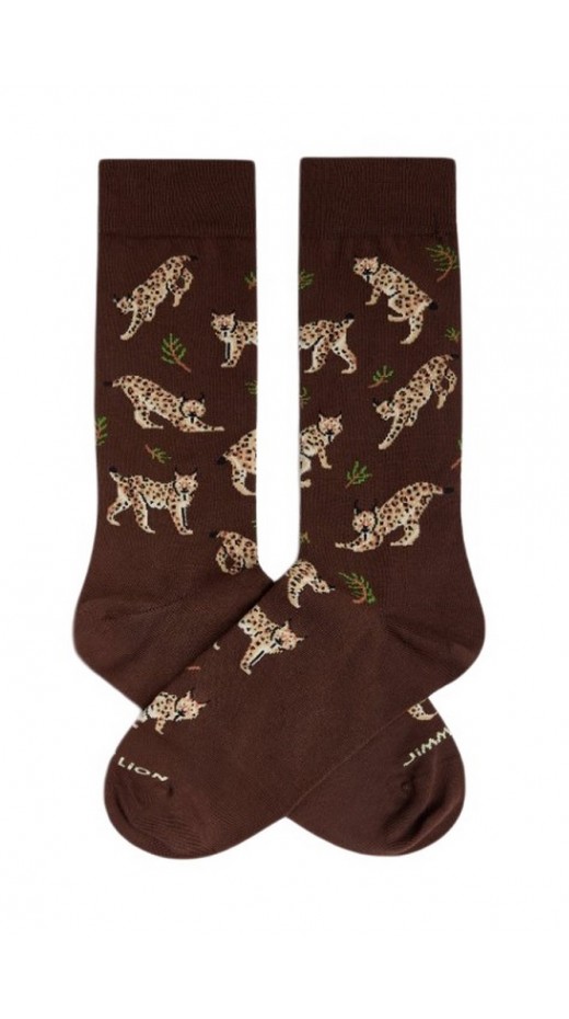 JIMMY LION LYNX SOCKS UNISEX ΚΑΛΤΣΕΣ BROWN