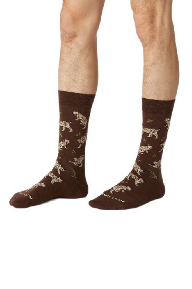 JIMMY LION LYNX SOCKS UNISEX ΚΑΛΤΣΕΣ BROWN
