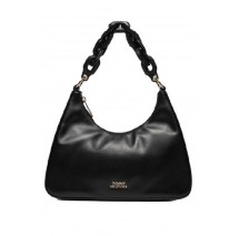 TOMMY HILFIGER TH SOFT LEATHER SHOULDER BAG ΤΣΑΝΤΑ ΓΥΝΑΙΚΕΙΑ BLACK