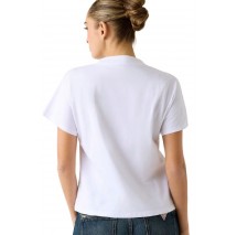 GUESS CN POPCORN T-SHIRT ΜΠΛΟΥΖΑ ΓΥΝΑΙΚΕΙΑ WHITE