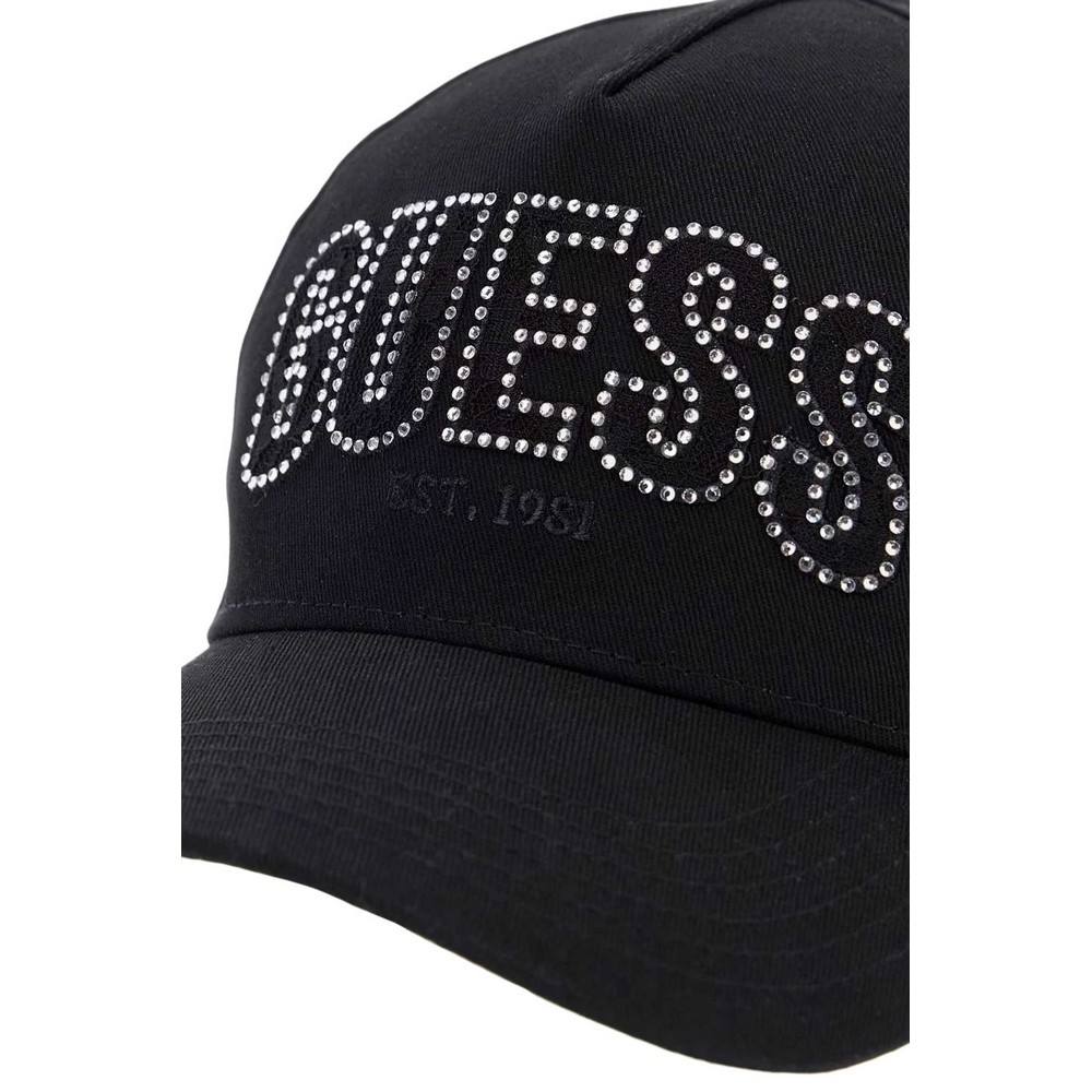GUESS INES COTTON CAP ΚΑΠΕΛΟ ΓΥΝΑΙΚΕΙΟ BLACK