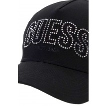 GUESS INES COTTON CAP ΚΑΠΕΛΟ ΓΥΝΑΙΚΕΙΟ BLACK