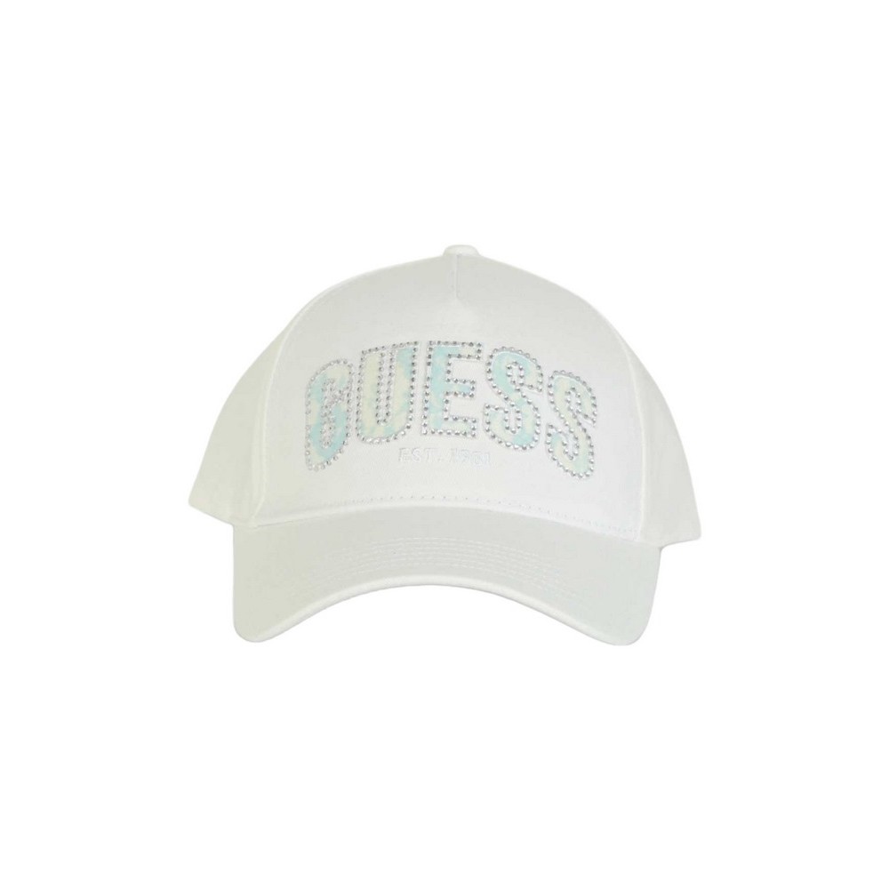 GUESS INES COTTON CAP ΚΑΠΕΛΟ ΓΥΝΑΙΚΕΙΟ WHITE