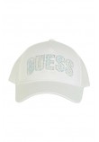 GUESS INES COTTON CAP ΚΑΠΕΛΟ ΓΥΝΑΙΚΕΙΟ WHITE