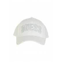 GUESS INES COTTON CAP ΚΑΠΕΛΟ ΓΥΝΑΙΚΕΙΟ WHITE