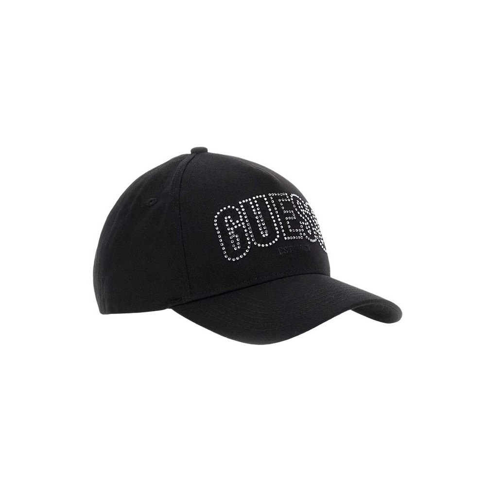 GUESS INES COTTON CAP ΚΑΠΕΛΟ ΓΥΝΑΙΚΕΙΟ BLACK