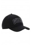 GUESS INES COTTON CAP ΚΑΠΕΛΟ ΓΥΝΑΙΚΕΙΟ BLACK