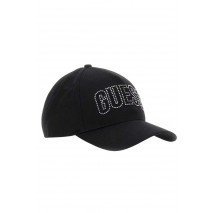 GUESS INES COTTON CAP ΚΑΠΕΛΟ ΓΥΝΑΙΚΕΙΟ BLACK