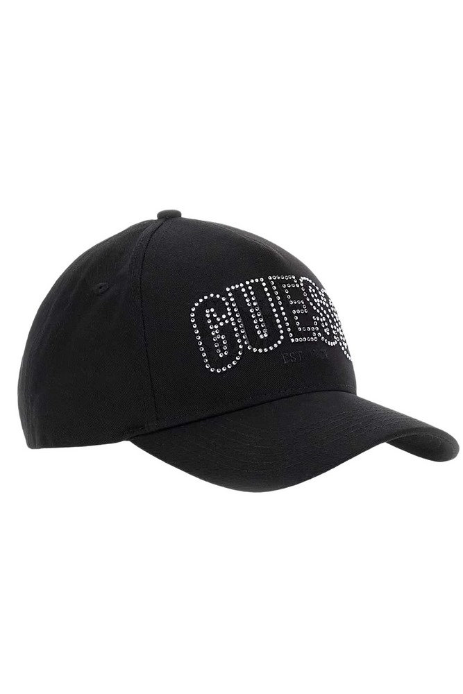 GUESS INES COTTON CAP ΚΑΠΕΛΟ ΓΥΝΑΙΚΕΙΟ BLACK