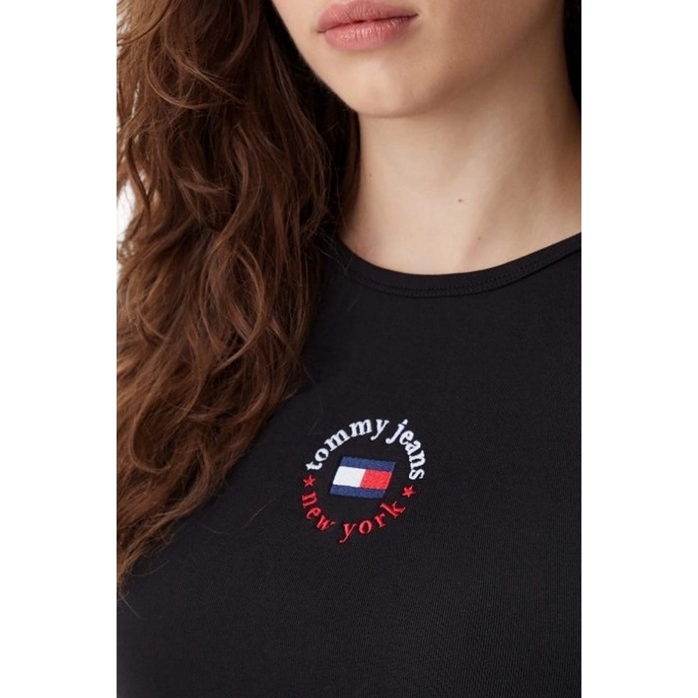 TOMMY JEANS BODYCON LOGO 2 DRESS ΦΟΡΕΜΑ ΓΥΝΑΙΚΕΙΟ BLACK