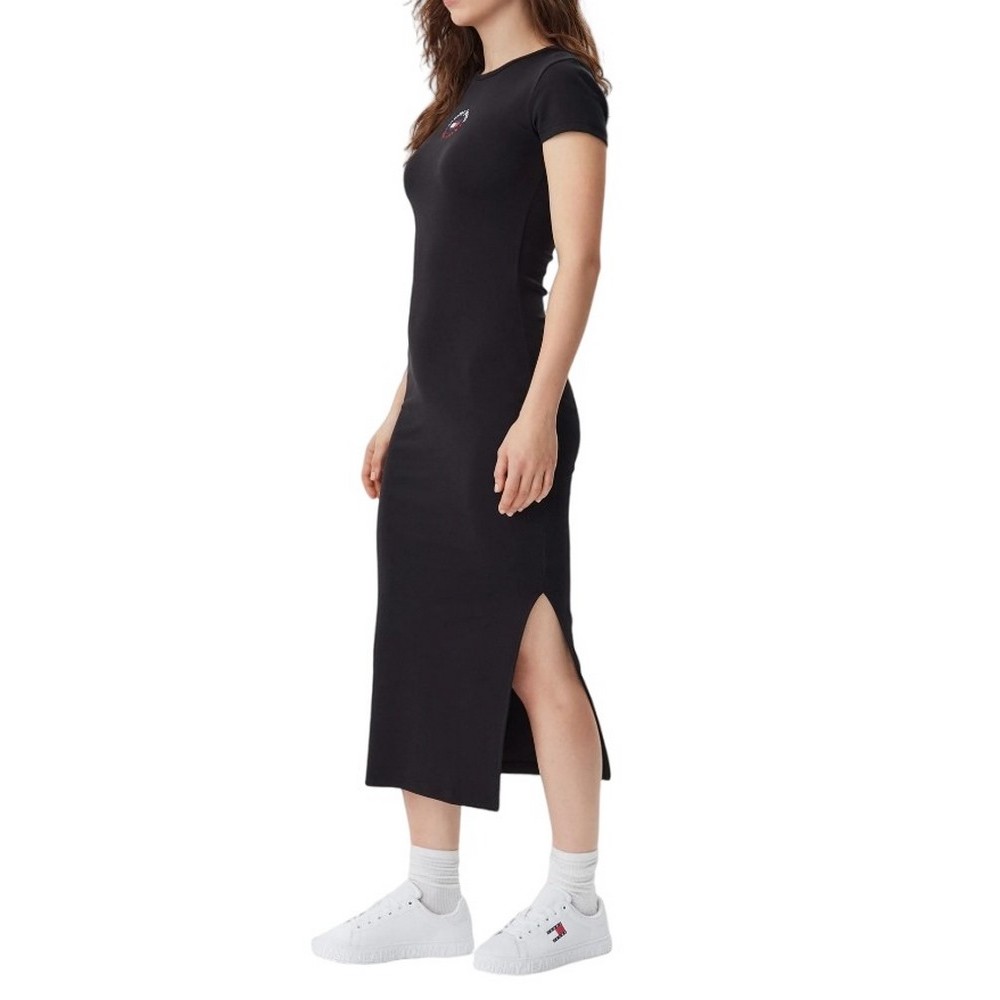 TOMMY JEANS BODYCON LOGO 2 DRESS ΦΟΡΕΜΑ ΓΥΝΑΙΚΕΙΟ BLACK
