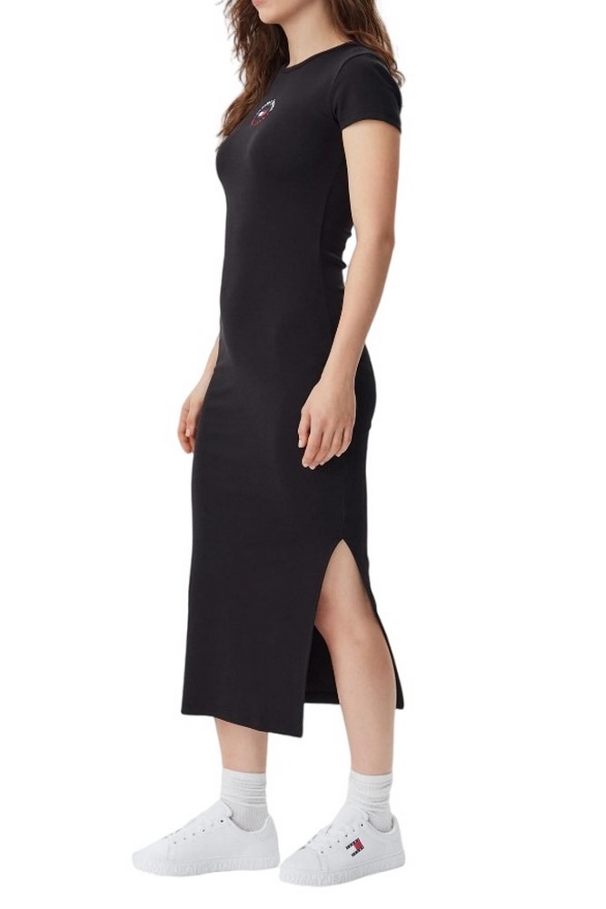 TOMMY JEANS BODYCON LOGO 2 DRESS ΦΟΡΕΜΑ ΓΥΝΑΙΚΕΙΟ BLACK