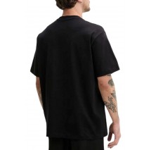 GUESS JEANS SS CN OS EMBROIDE ΜΠΛΟΥΖΑ ΑΝΔΡΙΚΗ BLACK