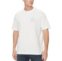 GUESS JEANS SS CN OS EMBROIDE ΜΠΛΟΥΖΑ ΑΝΔΡΙΚΗ WHITE