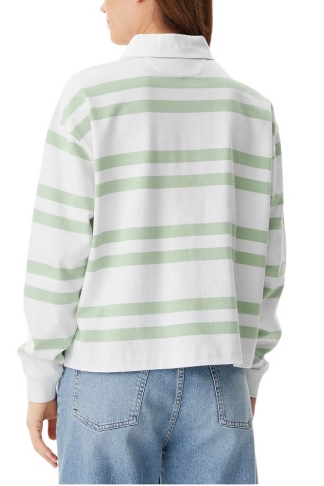 GUESS JEANS LS RUGBY POLO SHIRT ΜΠΛΟΥΖΑ ΓΥΝΑΙΚΕΙΑ GREEN