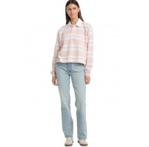 GUESS JEANS LS RUGBY POLO SHIRT ΜΠΛΟΥΖΑ ΓΥΝΑΙΚΕΙΑ PINK