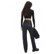 CALVIN KLEIN JEANS CUT OUT NECKLINE SWEATER ΜΠΛΟΥΖΑ ΓΥΝΑΙΚΕΙΑ BLACK