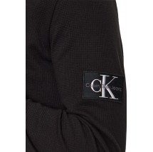 CALVIN KLEIN JEANS WAFFLE LS TEE ΜΠΛΟΥΖΑ ΑΝΔΡΙΚΗ BLACK