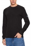 CALVIN KLEIN JEANS WAFFLE LS TEE ΜΠΛΟΥΖΑ ΑΝΔΡΙΚΗ BLACK